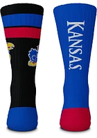 Kansas Jayhawks Duo 2 Pack Mens Crew Socks