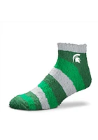 Michigan State Spartans Rainbow II Sleep Soft Womens Quarter Socks