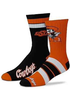 Oklahoma State Cowboys Duo 2 Pack Mens Crew Socks