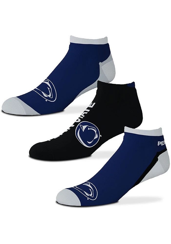 Penn State Nittany Lions Flash 3 Pack Mens No Show Socks