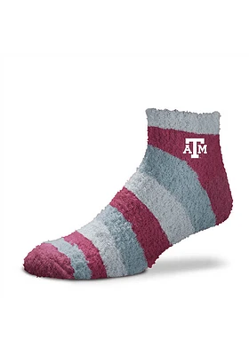 Texas A&M Aggies Rainbow II Sleep Soft Womens Quarter Socks
