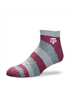 Texas A&M Aggies Rainbow II Sleep Soft Womens Quarter Socks