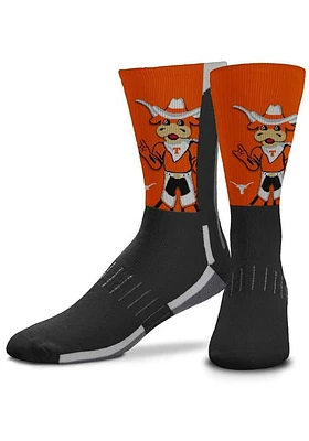 Texas Longhorns Mascot Snoop Mens Crew Socks