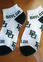 Baylor Bears Allover Team Logo Womens No Show Socks