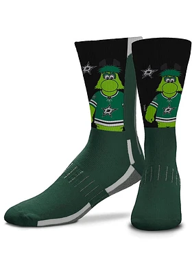 Dallas Stars Mascot Snoop Mens Crew Socks
