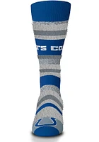 Indianapolis Colts Mountain Stripe Sleep Soft Womens Quarter Socks