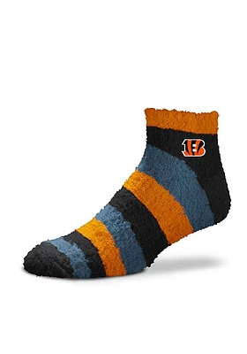 Cincinnati Bengals Rainbow II Sleep Soft Womens Quarter Socks