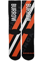 Joe Burrow Cincinnati Bengals Player Stripe Mens Crew Socks