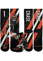 Cincinnati Bengals Player Stripe Mens Crew Socks