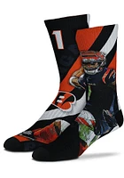 Cincinnati Bengals Player Stripe Mens Crew Socks