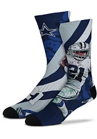 Dallas Cowboys Player Stripe Mens Crew Socks