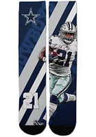 Dallas Cowboys Player Stripe Mens Crew Socks