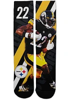 Najee Harris Pittsburgh Steelers Player Stripe Mens Crew Socks
