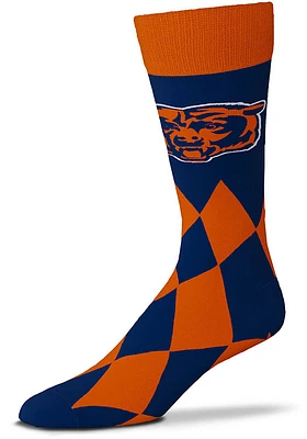 Chicago Bears Big Diamond Mens Dress Socks