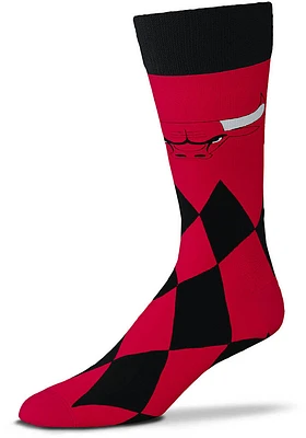 Chicago Bulls Big Diamond Mens Dress Socks