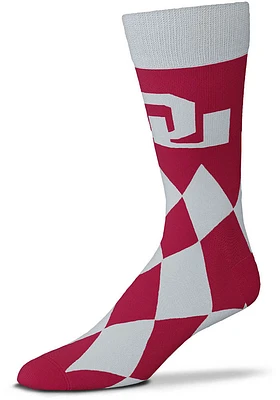 Oklahoma Sooners Big Diamond Mens Dress Socks