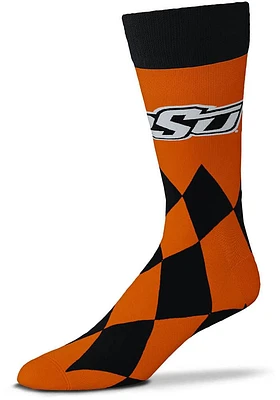 Oklahoma State Cowboys Big Diamond Mens Dress Socks