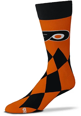 Philadelphia Flyers Big Diamond Mens Dress Socks