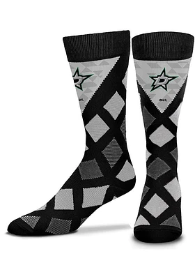 Dallas Stars Dashed Diamonds Mens Argyle Socks