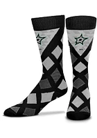 Dallas Stars Dashed Diamonds Mens Argyle Socks