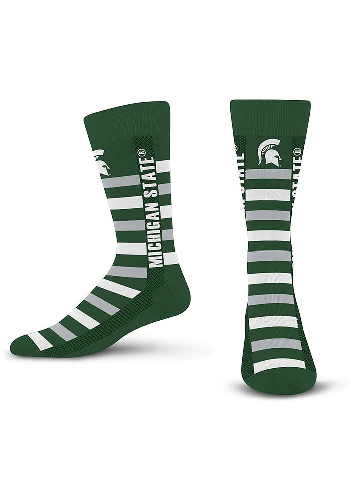 Michigan State Spartans Word Crosswalk Mens Dress Socks