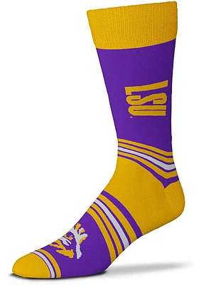 LSU Tigers Go Team Mens Dress Socks