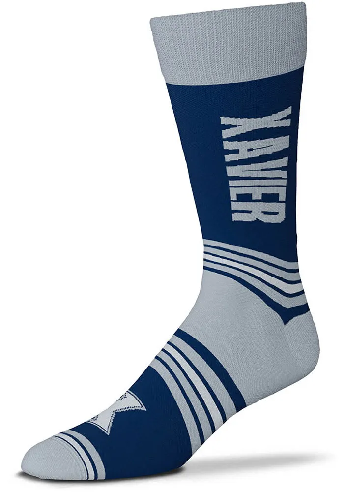 Xavier Musketeers Go Team Mens Dress Socks