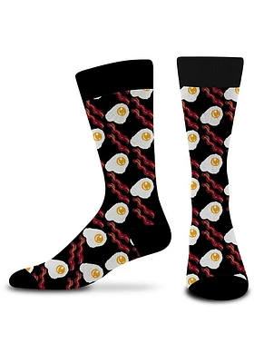 Local Gear Bacon and Eggs All Over Mens Dress Socks