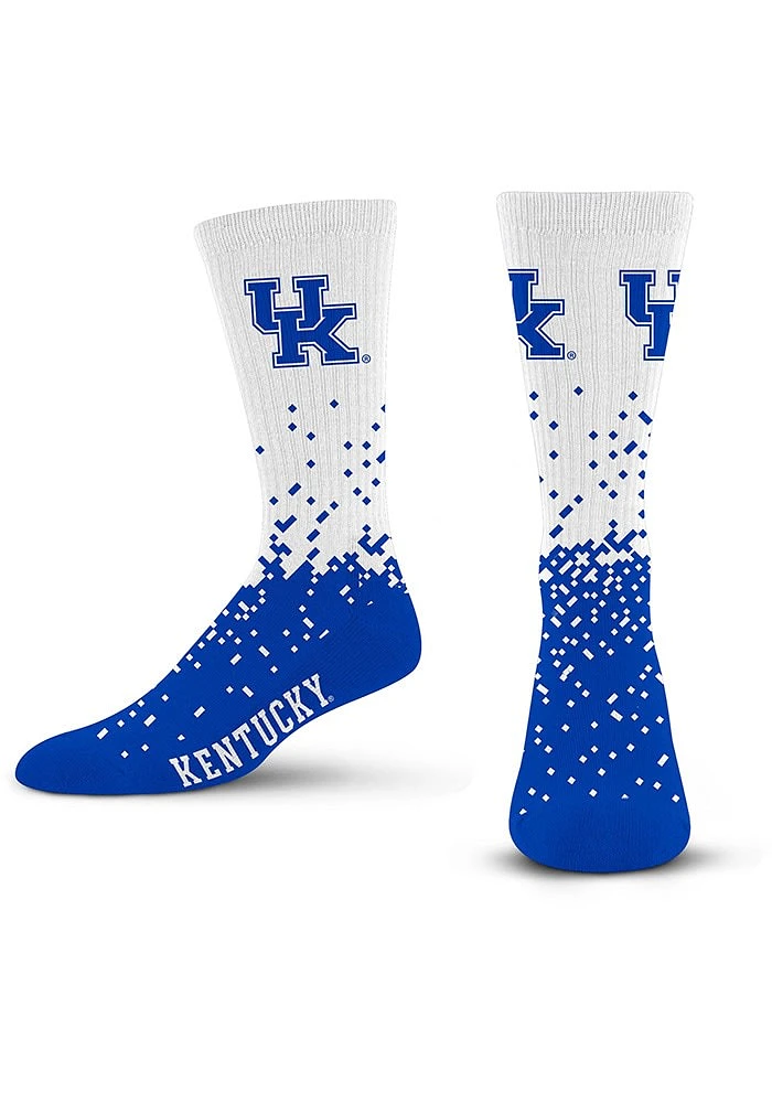 Kentucky Wildcats Blue Spray Zone Youth Crew Socks