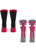 Ohio State Buckeyes Double Duo 2 Pack Mens Crew Socks