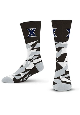 Xavier Musketeers Shattered Camo Mens Crew Socks