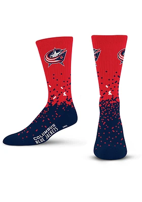 Columbus Blue Jackets Spray Zone Mens Crew Socks