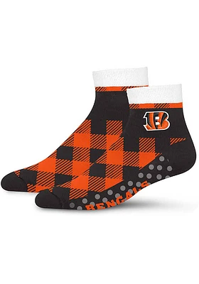 Cincinnati Bengals Cozy Buff Womens Quarter Socks