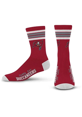 Tampa Bay Buccaneers 4 Stripe Duece Mens Crew Socks