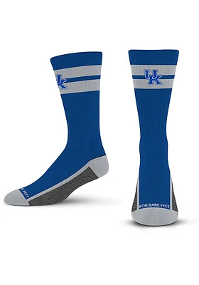 Kentucky Wildcats Double Tube Stripe Team Mens Crew Socks