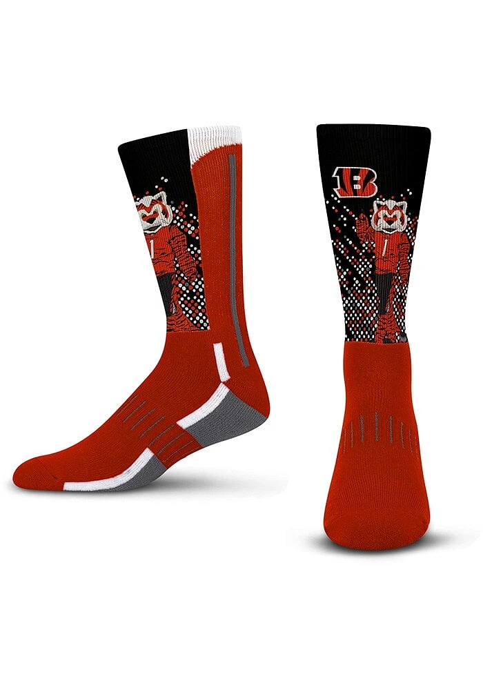 Cincinnati Bengals Orange Mascot Scoreboard Youth Crew Socks