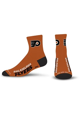 Philadelphia Flyers Orange Mens Quarter Socks