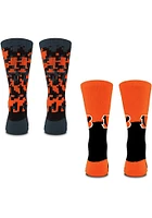 Cincinnati Bengals Digi Split 2 Pk Mens Crew Socks