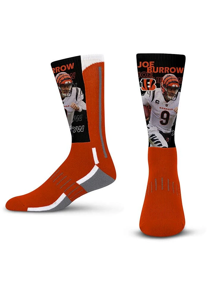 Joe Burrow Cincinnati Bengals 504RS Roll Call Mens Crew Socks