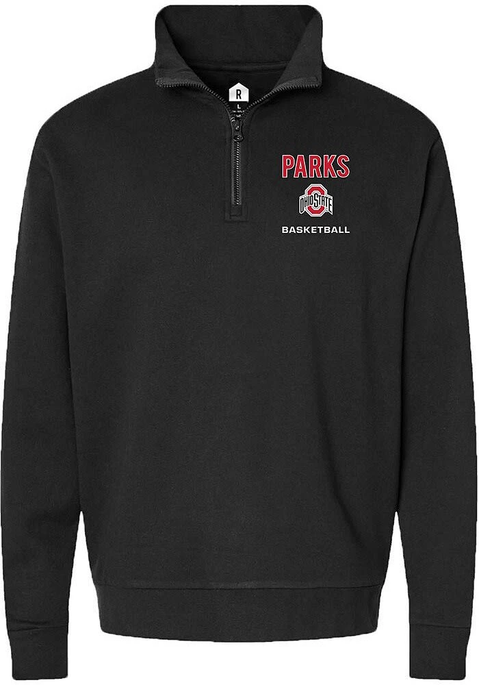 Austin Parks  Rally Ohio State Buckeyes Mens NIL Embroidered Long Sleeve Qtr Zip Pullover