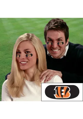 Cincinnati Bengals Black Eyeblack Strips Tattoo