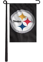 Pittsburgh Steelers 10.5x15 Black Garden Flag - Black