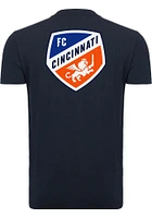 FC Cincinnati Navy Blue I Love Soccer Short Sleeve T Shirt