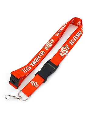 Oklahoma State Cowboys Orange Buckle Lanyard - Orange