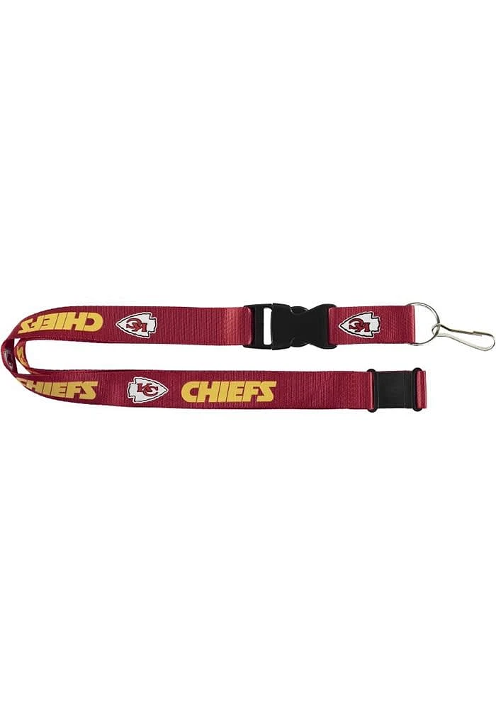 Kansas City Chiefs Red Buckle Lanyard - Red