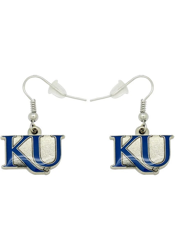 Kansas Jayhawks Logo Dangle Womens Earrings