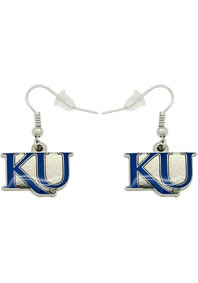 Kansas Jayhawks Logo Dangle Womens Earrings