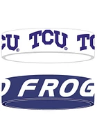 TCU Horned Frogs 2pk Bulky Bands Kids Bracelet