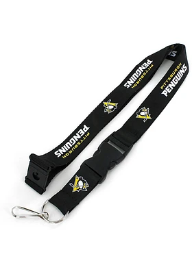 Pittsburgh Penguins Team Color Lanyard - Black