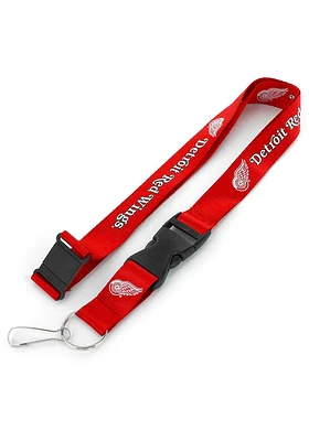 Detroit Red Wings Team Color Lanyard - Red